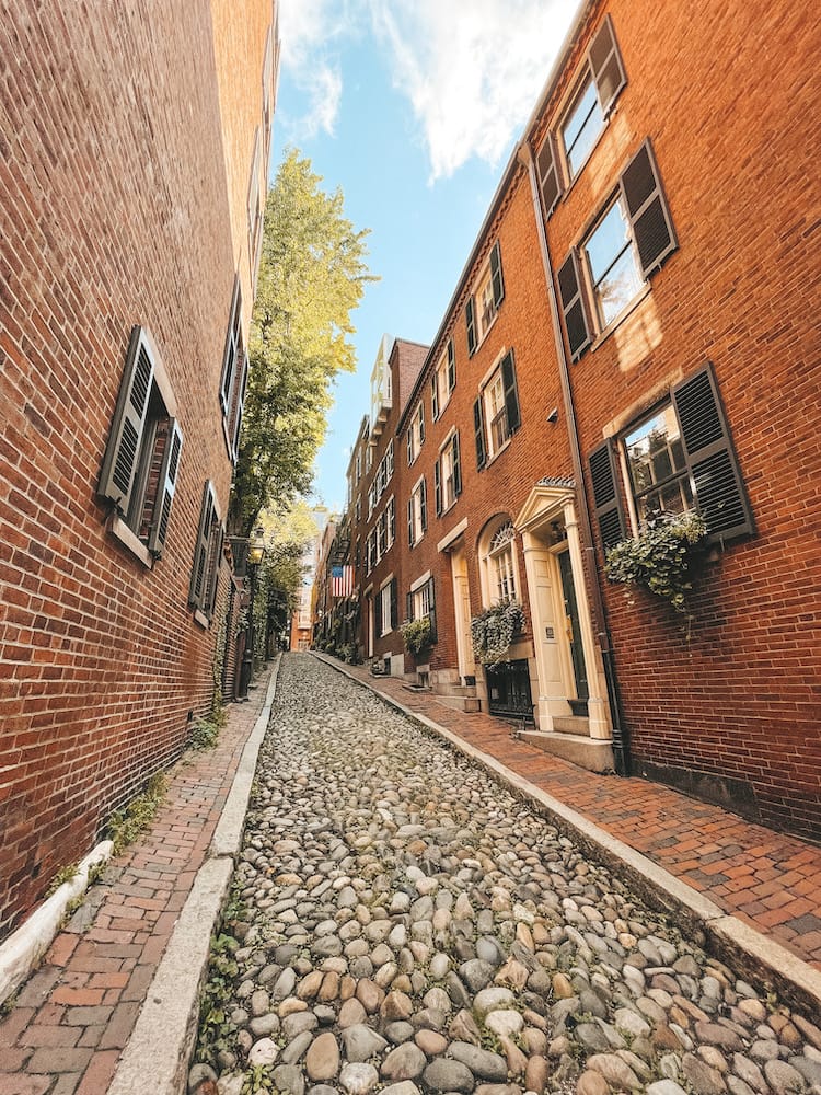 Best Things to Do in Boston - Acorn Street - Travel by Brit