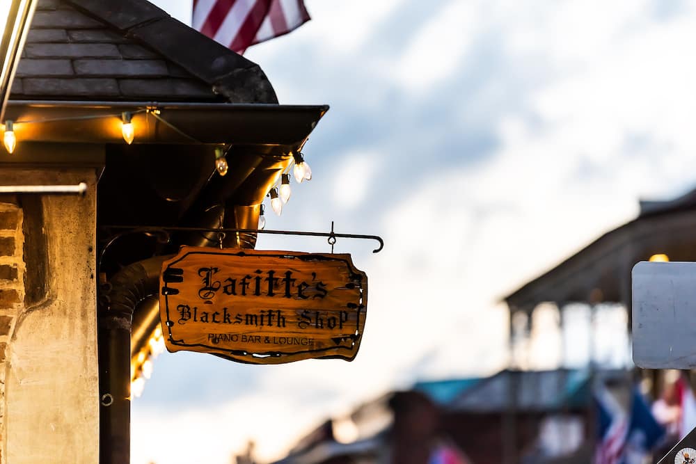 Lafitte's Blacksmith Shop, one of the most haunted locations to visit on a ghost tour in New Orleans