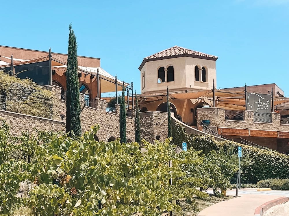 The exterior of Fazeli Cellars in Temecula