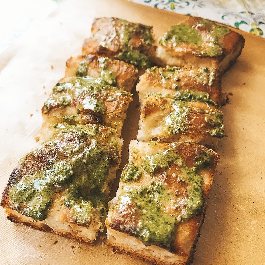 pesto focaccia - What to Eat in Cinque Terre - Travel by Brit