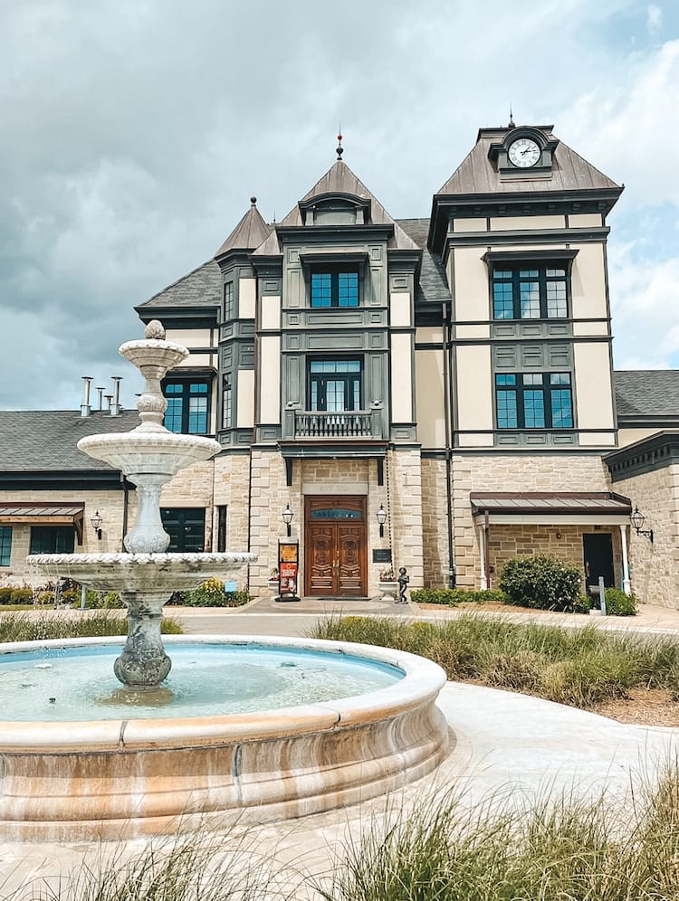 The exterior of Altstadt Brewing in Fredericksburg, TX