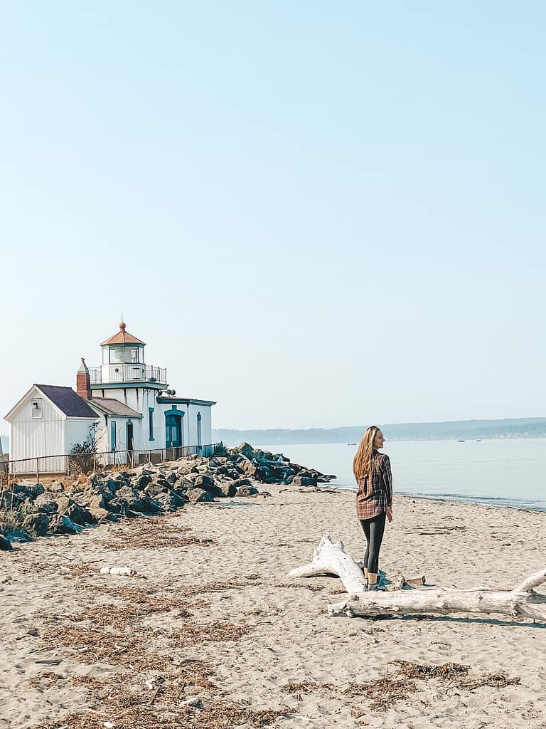 The lighthouse at Discovery Park in Seattle.