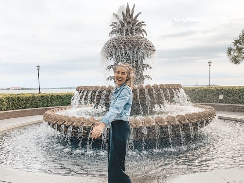 Southeast Road Trip - Charleston, South Carolina - Pineapple Fountain - Travel by Brit