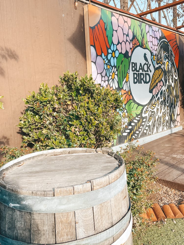 A colorful mural at a gastropub in Old Town Temecula