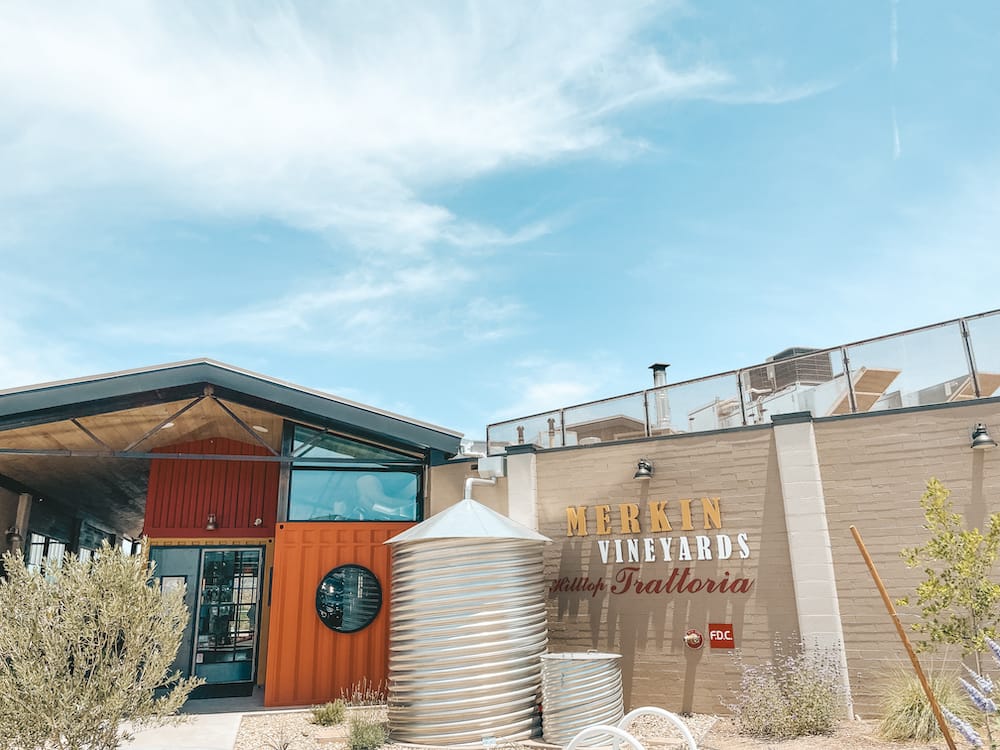 Merkin Vineyards Hilltop Trattoria in Old Town Cottonwood