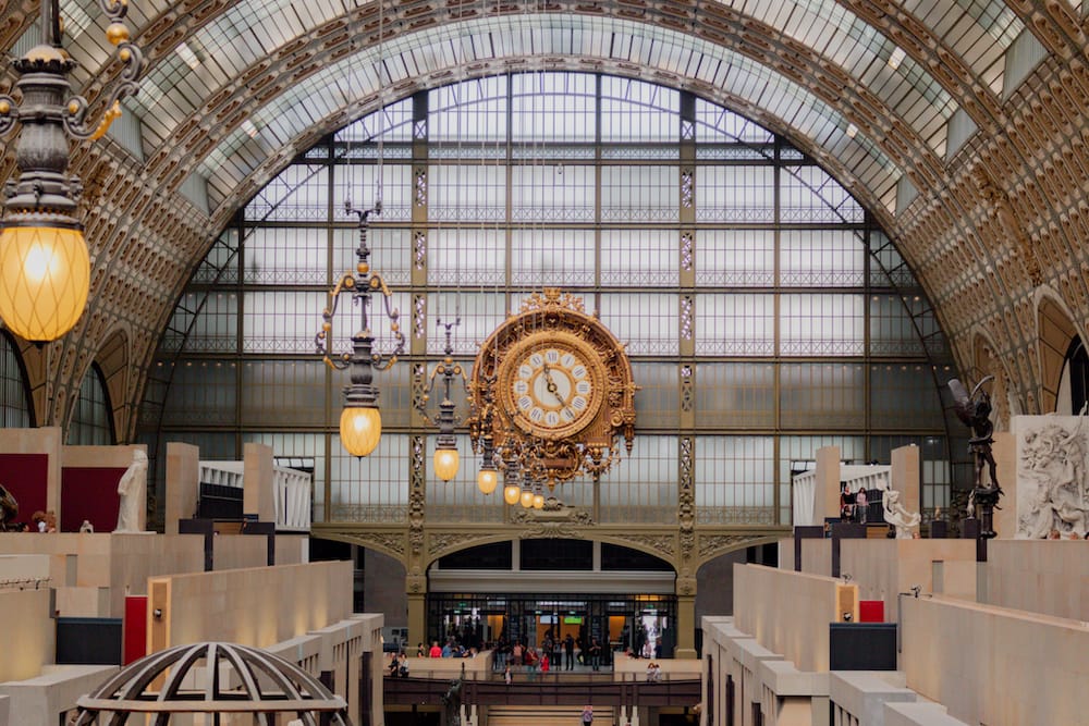 The golden clock at the Musée d’Orsay, one of the best things to do during a weekend in Paris
