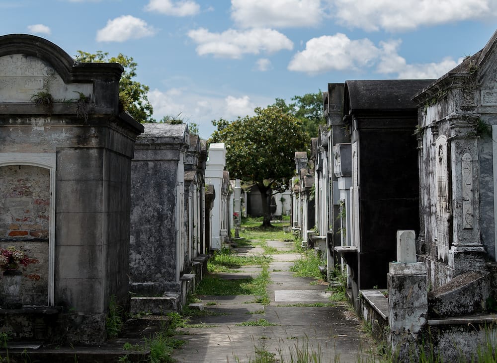 A New Orleans cemetery, one of the best places to visit on a ghost tour in New Orleans