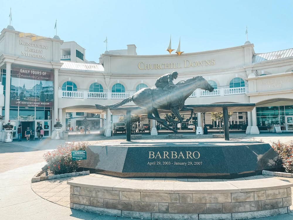 Churchill Downs and the Kentucky Derby Museum in Louisville, KY - one of the best places to visit in May in the USA