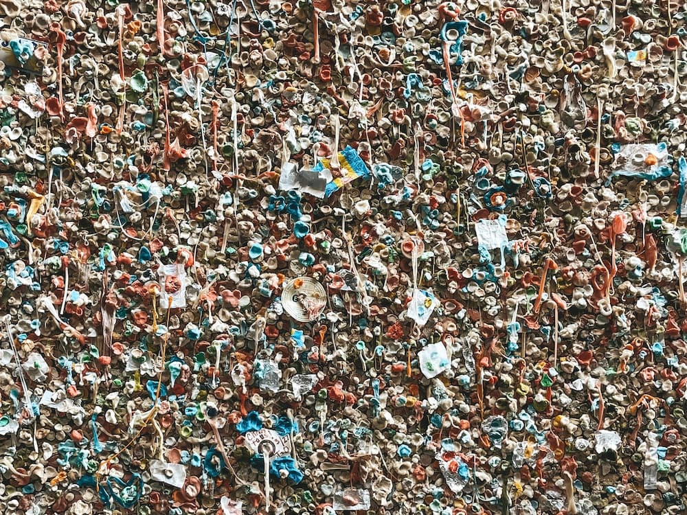 The Gum Wall in Seattle - one of the best things to include in your one day in Seattle itinerary