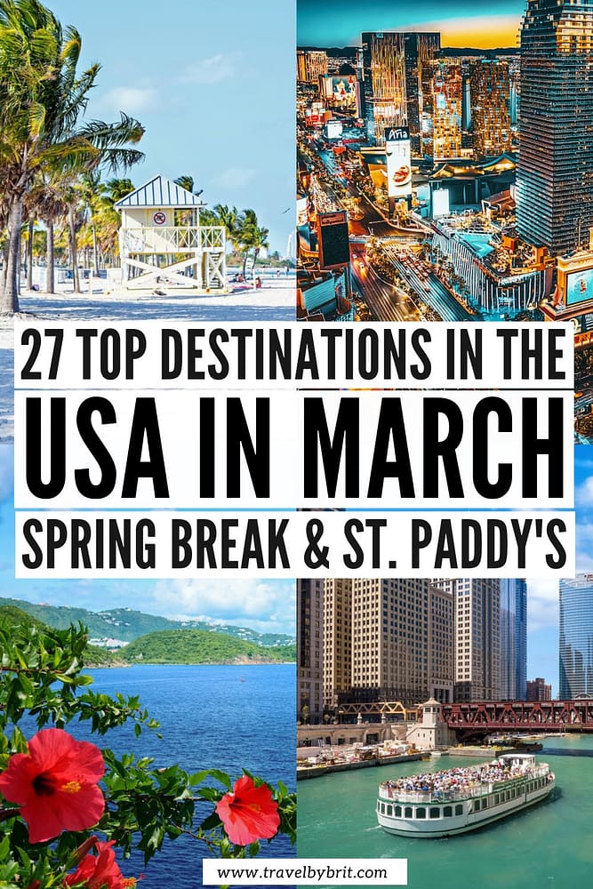 places to visit in march usa 2023