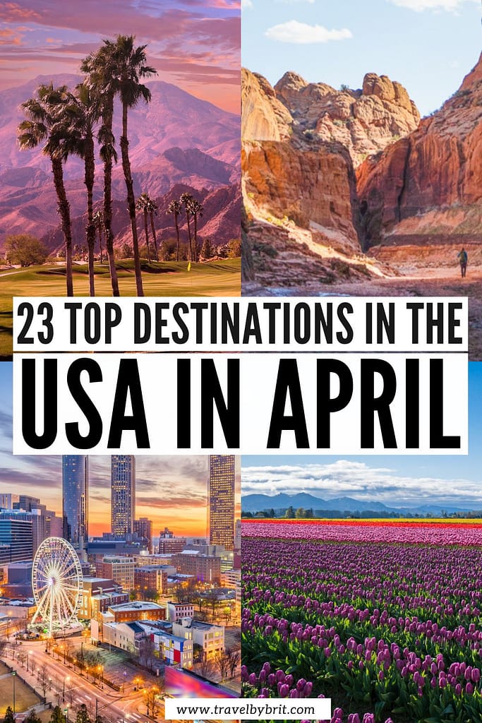 best us travel destinations in april