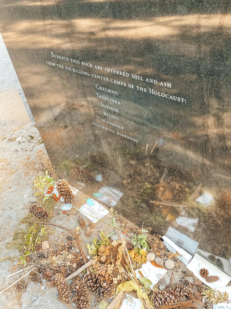 The Holocaust Memorial in Washington Park in Portland.