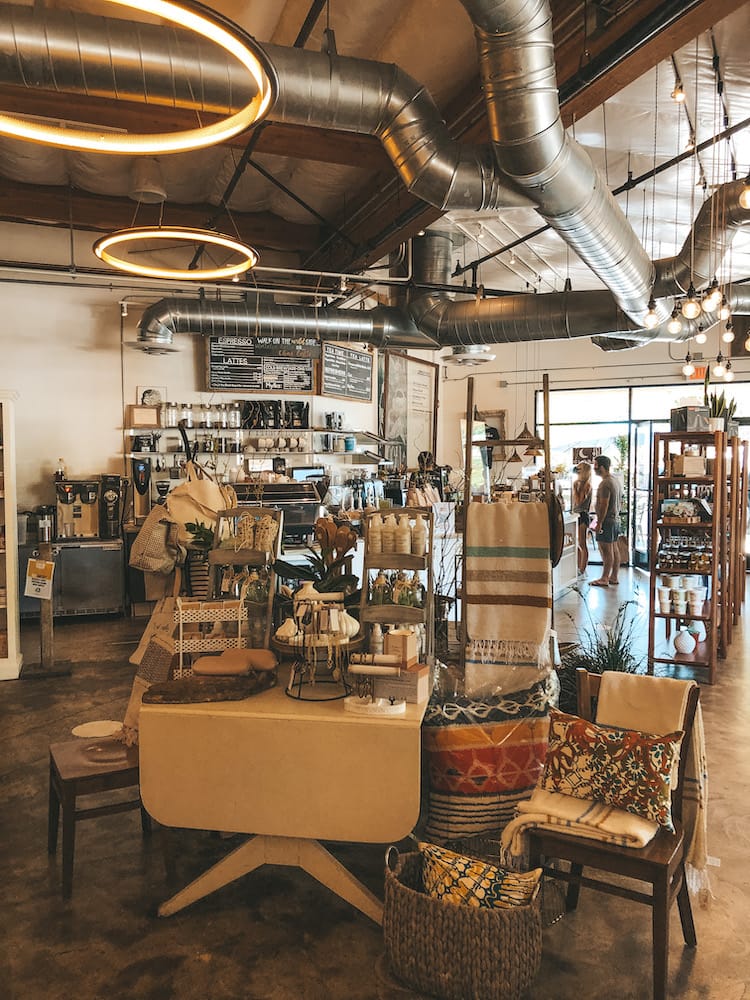 A boutique store selling knickknacks and handmade goods.