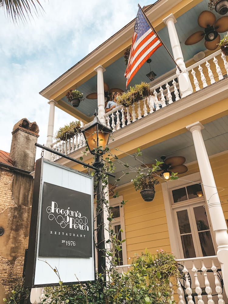 Savannah vs/ Charleston: Poogan's Porch house for breakfast in Charleston
