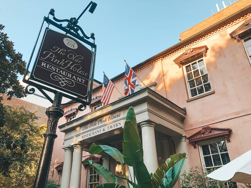 Savannah vs. Charleston: The Olde Pink House in Savannah