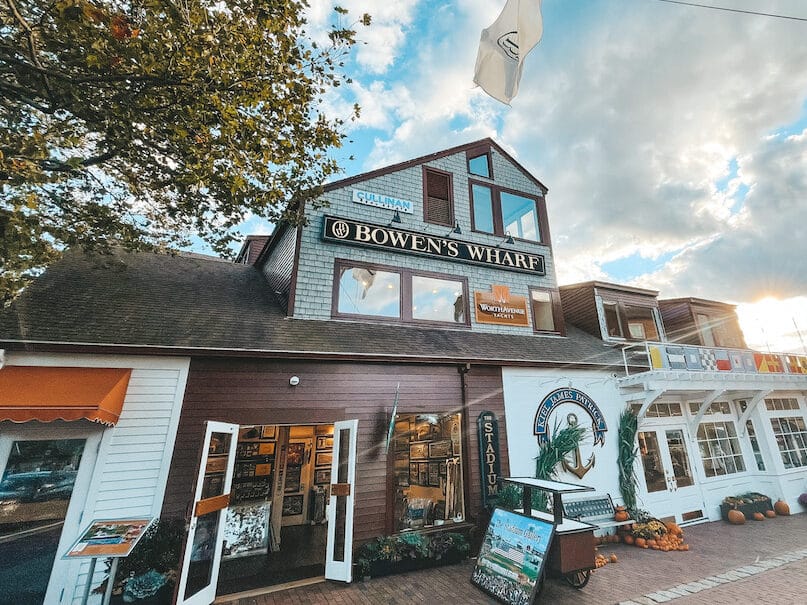 Bowen's Wharf in Newport, Rhode Island - one of the best places to visit in May in the USA